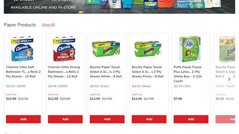 Jewel-Osco P&G 'Tidy New Year' E-Commerce Page